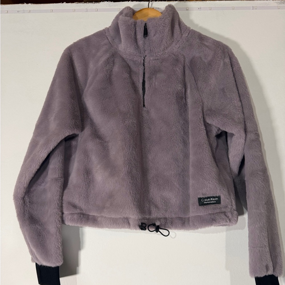 Calvin Klein Performance Lavender 1/4 Fleece Top